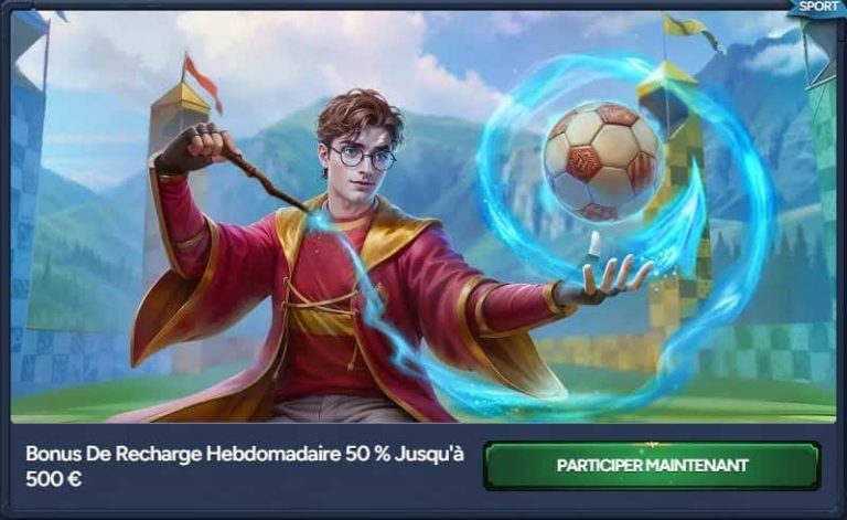 Betwarts Casino bonus recharge hebdomadaire