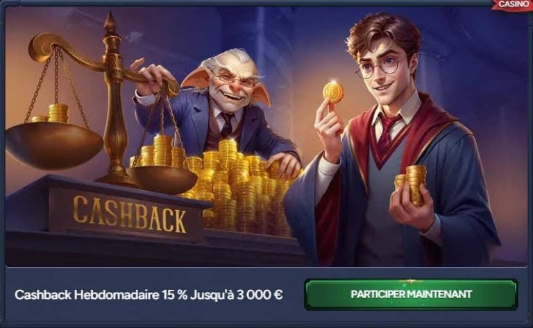 Betwarts Casino cashback hebdomadaire