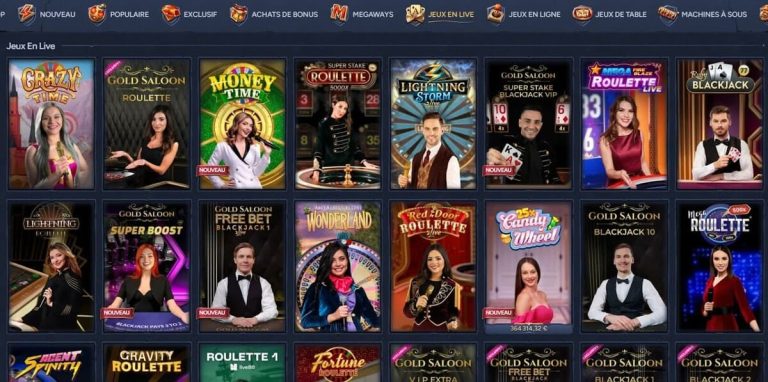 Betwarts Casino jeux live
